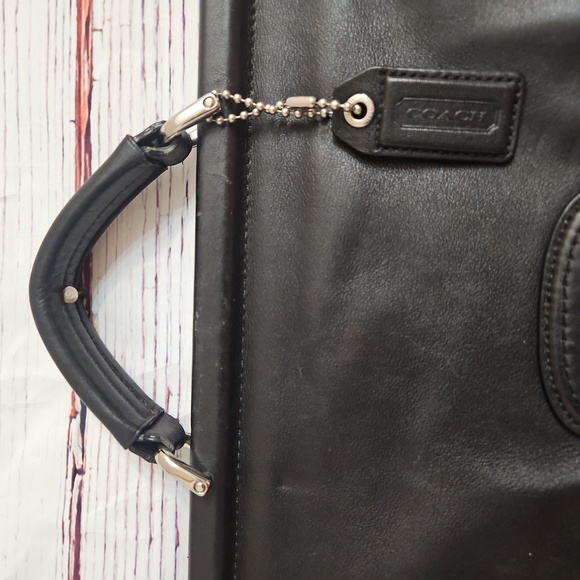 Coach Vintage Black Leather Brifcase - Picture 5 of 16